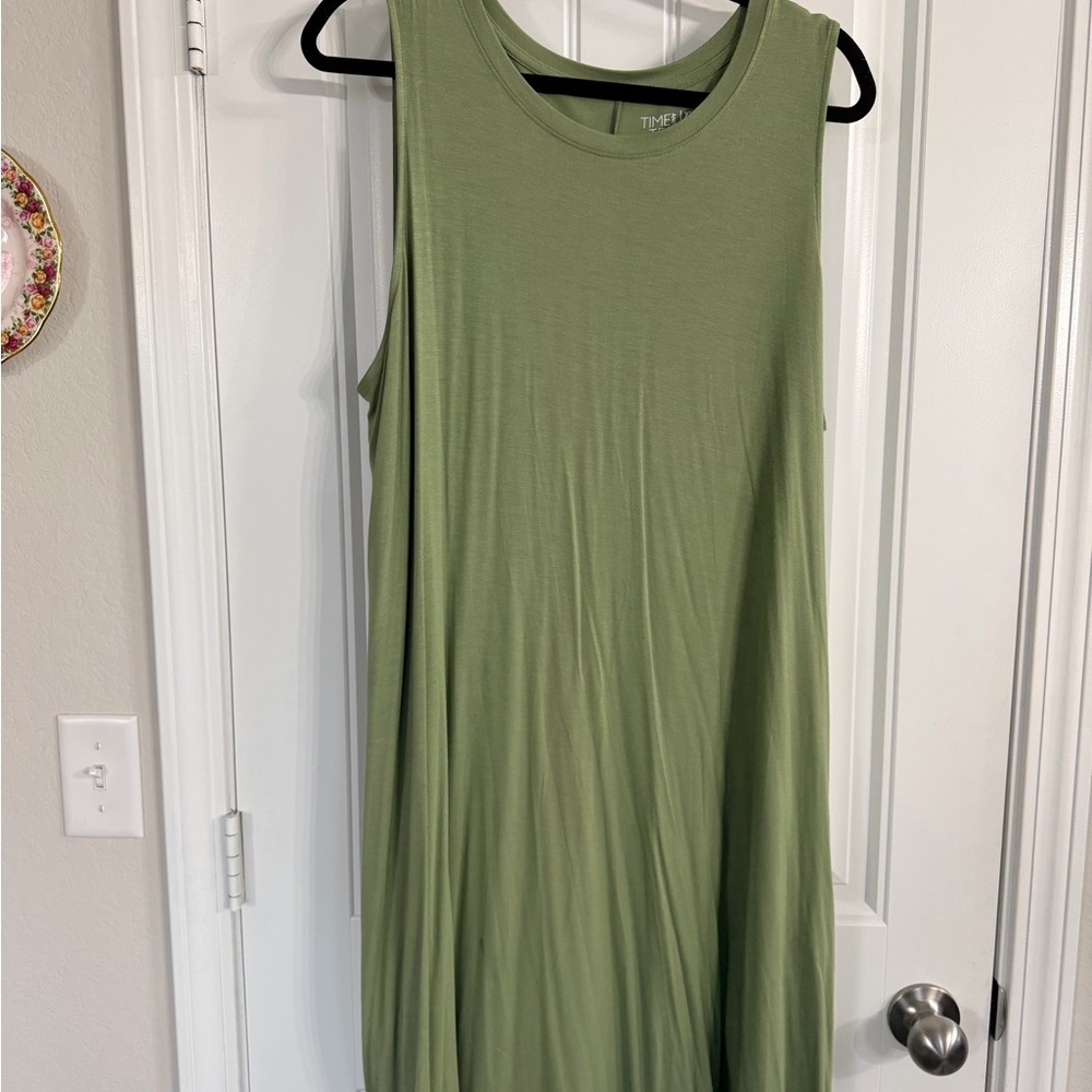 Time and Tru Olive Green Top